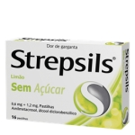 Strepsils Limão sem açúcar, 1,2/0,6 mg x 16 pst