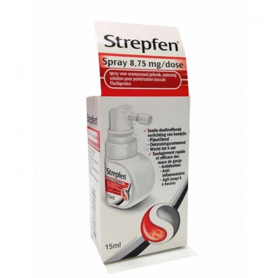Strepfen Spray, 16,2 mg/mL-15mL x 1 sol pulv bucal
