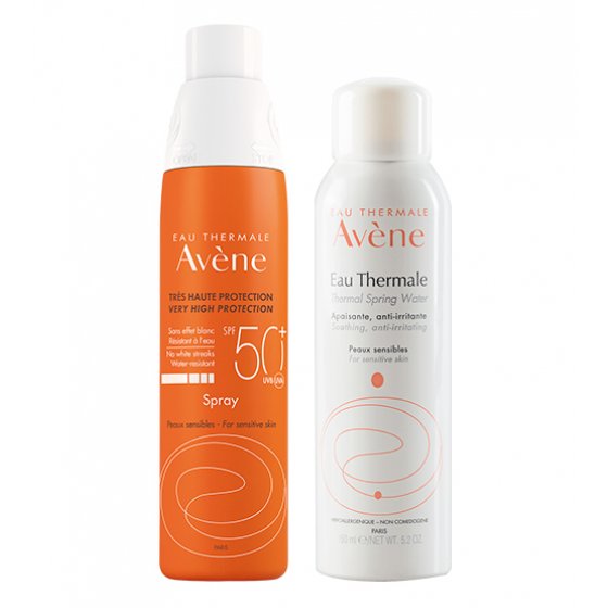 Avène Solar Spray SPF50+ 200 ml + Água termal 150 ml com Preço especial de 2,5€ na 2ª Embalagem