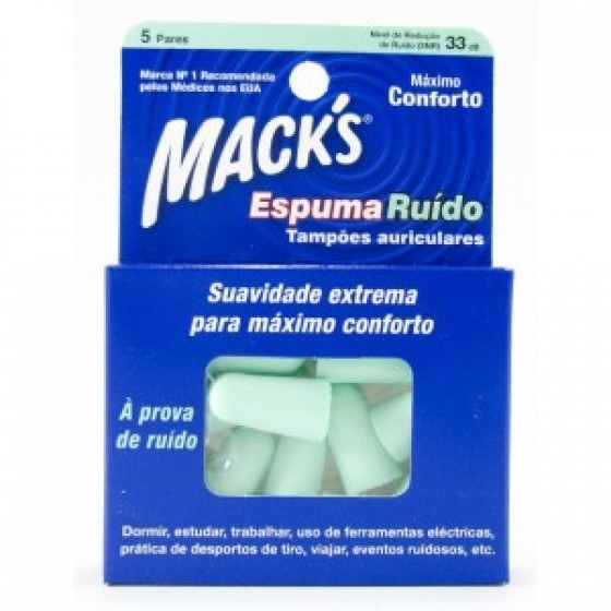 Mack S Espuma Ruido Tampao Oto X5
