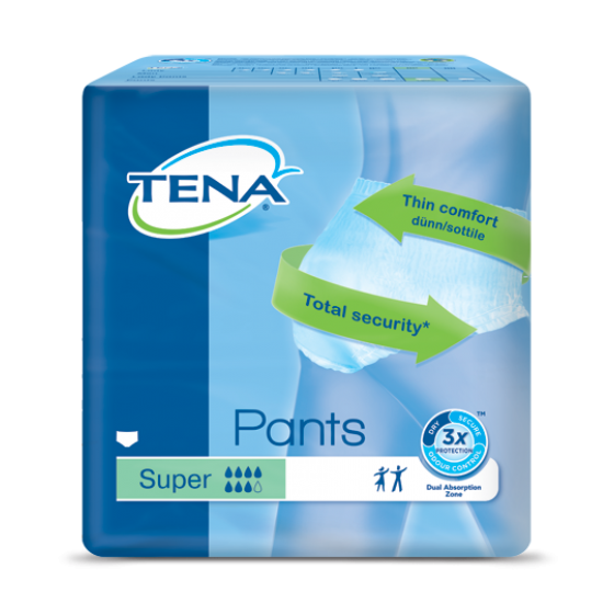 Tena Pants Cueca Super M 80/110cmx12