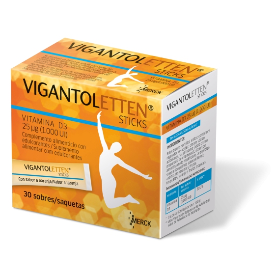 Vigantoletten Sticks Saq X30 pó sol oral saq