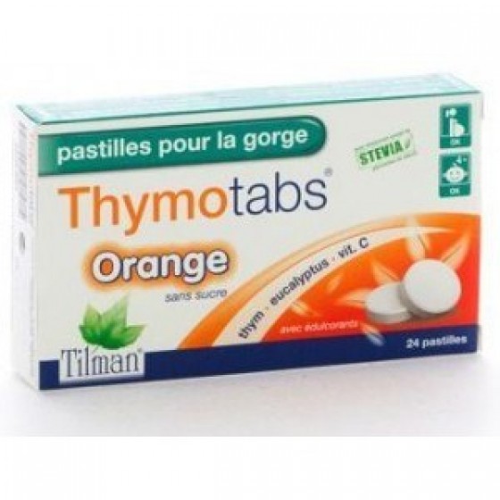 Thymotabs Laranja Pst Garganta X24