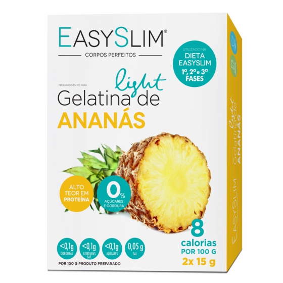 Easyslim Gelatin Saq Gelatina Ananas 15gx2