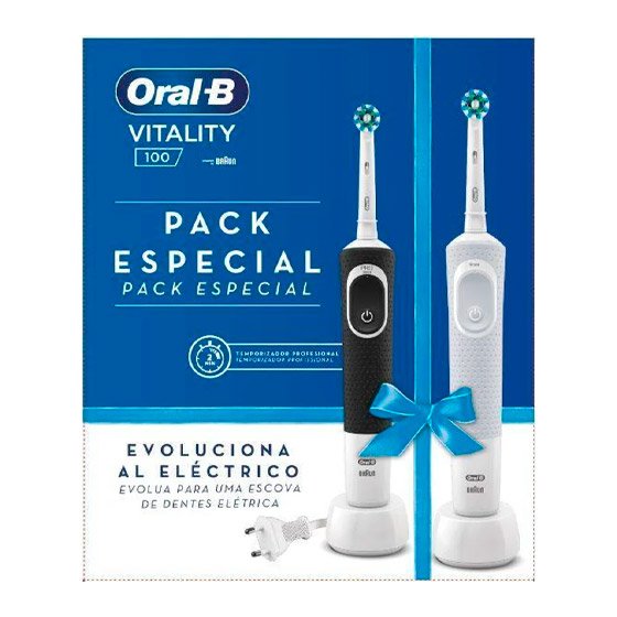 Oral-B Vitality CrossAction Escova Elétrica com Desconto de 50% na 2ª Embalagem com Oferta de Duo Pasta Dentes Multi-proteção